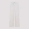 Ami Alexandre Mattiussi Ami Wide-leg Trouser With Elastic Waistband And Practical Pockets In White
