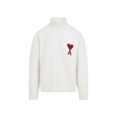 AMI ALEXANDRE MATTIUSSI WHITE HEAT SWEATER