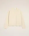 Ami Alexandre Mattiussi White Leather Raglan Sleeved Crewneck Sweatshirt White In Neutral