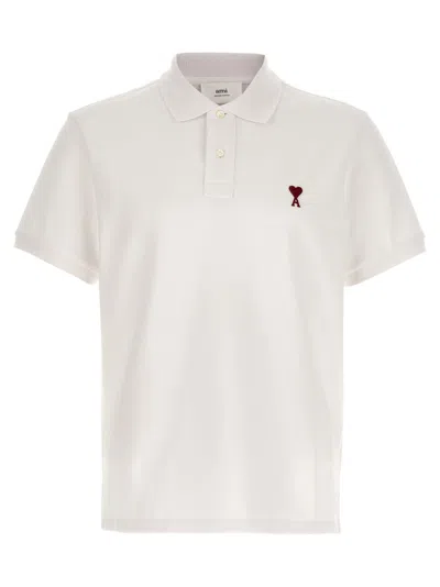 Ami Alexandre Mattiussi White Logo Polo T-shirt