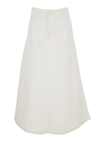 Ami Alexandre Mattiussi Long Skirt In White