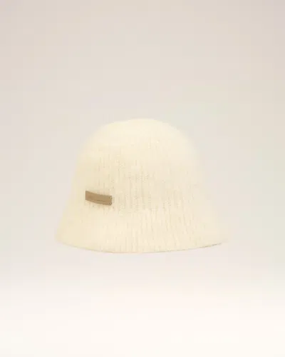 Ami Alexandre Mattiussi White Mohair Ami Bucket Hat White