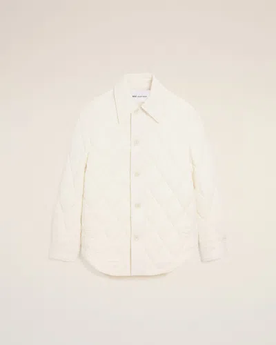Ami Alexandre Mattiussi White Nylon Padded Buttoned Jacket White