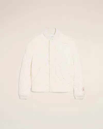 Ami Alexandre Mattiussi Crinkled Padded Jacket In Neutral