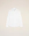 Ami Alexandre Mattiussi White Poplin Cotton Tailor Shirt White In White