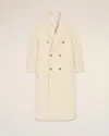 Ami Alexandre Mattiussi White Wool Double Breasted Long Coat White In White