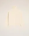 Ami Alexandre Mattiussi White Wool Funnel Neck Sweater White In Neutral