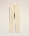 Ami Alexandre Mattiussi White Wool Large Fit Trousers White In Neutral