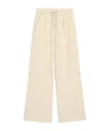 Ami Alexandre Mattiussi White Wool Zipped Trousers In Neutral