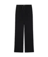 Ami Alexandre Mattiussi Ami Paris Black Pants With Elast Waist Golden Heb In Black