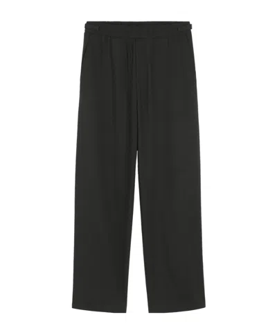 AMI ALEXANDRE MATTIUSSI WIDE-LEG CASUAL PANTS