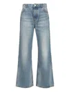 Ami Alexandre Mattiussi Ami Paris Whiskering Effect Wide-leg Jeans In Blue
