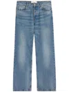 Ami Alexandre Mattiussi Ami Mens Large Fit Blue Jeans In Blue