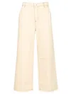 Ami Alexandre Mattiussi Wide Leg Jeans Beige