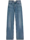Ami Alexandre Mattiussi Straight-leg Denim Pants With Subtle Fading In Blue