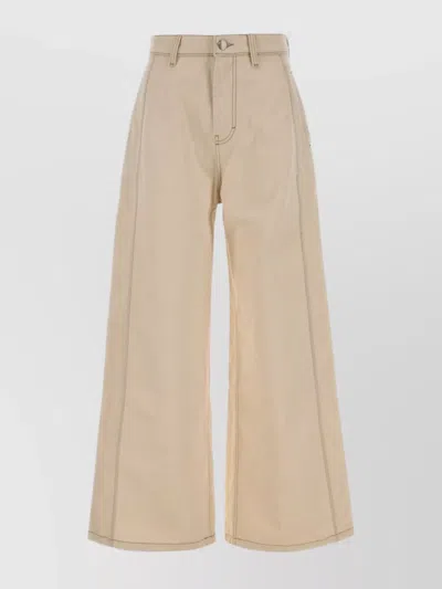 AMI ALEXANDRE MATTIUSSI WIDE-LEG JEANS WITH POCKETS AND BELT LOOPS