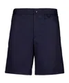 Ami Alexandre Mattiussi Wide-leg Shorts In Black