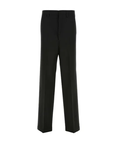 Ami Alexandre Mattiussi Wide-leg Tailored Trousers In Black
