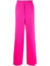 Ami Alexandre Mattiussi Ami Paris Wide-leg Tailored Trousers In Purple