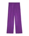 Ami Alexandre Mattiussi Wide-leg Tailored Trousers In Purple