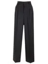 Ami Alexandre Mattiussi Wide Legged Pinstripe Trousers With