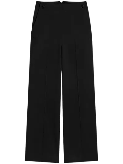 Ami Alexandre Mattiussi Wide-leg Trousers In Black