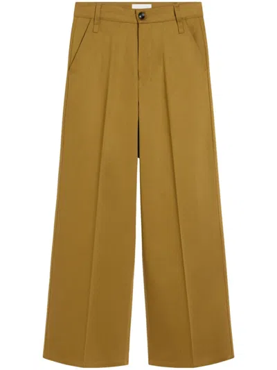 Ami Alexandre Mattiussi Wide-leg Trousers In Havana