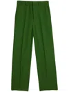 Ami Alexandre Mattiussi Halbhohe Tapered-hose In Green