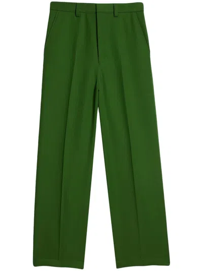 Ami Alexandre Mattiussi Halbhohe Tapered-hose In Green