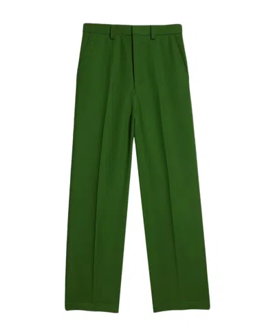 Ami Alexandre Mattiussi Wide-leg Trousers In Green