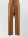 Ami Alexandre Mattiussi Ami Paris Straight-leg Pleated Tailored Trousers In Brown