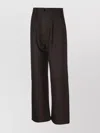 Ami Alexandre Mattiussi Wide Legged Pinstripe Trousers With