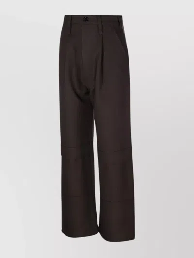 AMI ALEXANDRE MATTIUSSI WIDE LEG UTILITY PANTS