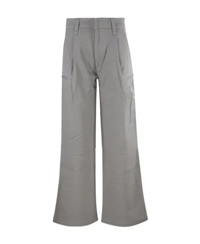 Ami Alexandre Mattiussi Wide-leg Virgin-wool Trousers In Gray