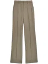 Ami Alexandre Mattiussi Flare Fit Trousers Neutrals For Women In Neutrals