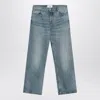 Ami Alexandre Mattiussi Ami Paris Wide Washed Denim Jeans Men In Blue