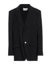 Ami Alexandre Mattiussi Woman Blazer Black Size 10 Viscose, Wool In Black