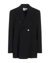 Ami Alexandre Mattiussi Ami Paris Double-breasted Tricotine In Black
