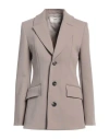 Ami Alexandre Mattiussi Woman Blazer Grey Size 6 Virgin Wool In Grey