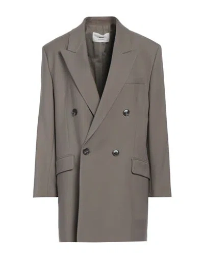 Ami Alexandre Mattiussi Woman Blazer Grey Size 6 Virgin Wool In Gray