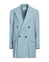 Ami Alexandre Mattiussi Woman Blazer Light Blue Size 4 Virgin Wool