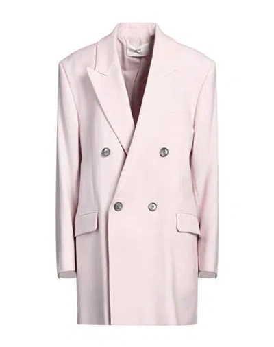 Ami Alexandre Mattiussi Ami Paris Double Breasted Tailored Blazer In Pink