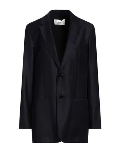 Ami Alexandre Mattiussi Woman Blazer Midnight Blue Size 6 Virgin Wool In Blue