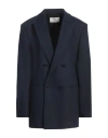 Ami Alexandre Mattiussi Woman Blazer Navy Size 10 Cotton