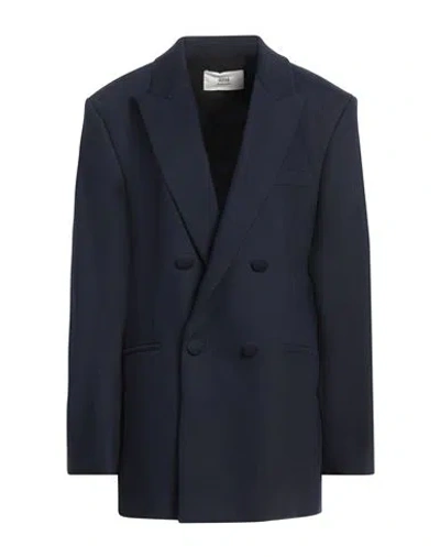 Ami Alexandre Mattiussi Woman Blazer Navy Size 10 Cotton
