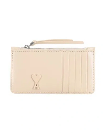 Ami Alexandre Mattiussi Woman Cardholder Ivory Size - Cowhide In White