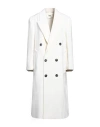 Ami Alexandre Mattiussi Double-breasted Wool Coat In White