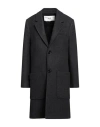 AMI ALEXANDRE MATTIUSSI AMI ALEXANDRE MATTIUSSI WOMAN COAT STEEL GREY SIZE 6 WOOL