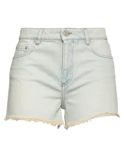 Ami Alexandre Mattiussi Woman Denim Shorts Blue Size 29 Cotton