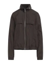 Ami Alexandre Mattiussi Woman Jacket Dark Brown Size S Polyamide